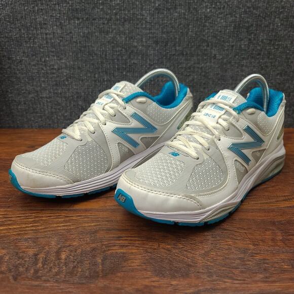 New Balance 1540v2 Running Shoes Womens 8 White Blue Mesh Athletic - Picture 5 of 13
